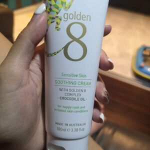 Golden 8 Sensitive Skin Soothing Cream | Hydrating Moisturizer with Calendula, Shea Butter, Beta Glucan for Irritation Redness Itchy Rash Dry Skin Relief