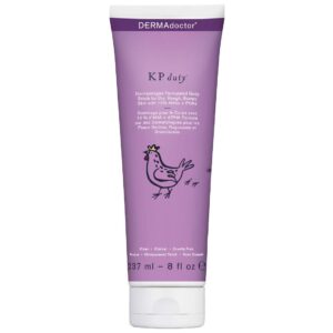 DERMAdoctor KP Duty Body Scrub Dermatologist Formulated Exfoliant for Keratosis Pilaris and Dry, Rough, Bumpy Skin with 10% AHAs + PHAs, 8 fl oz