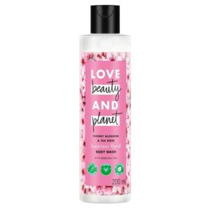 Love Beautys - Planet Cherry Blossom & Tea Rose Indulging Body Wash|Floral Shower Gel for Soft Skin,200ml