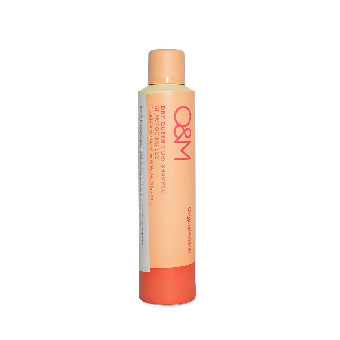 O&M Dry Queen Dry Shampoo - 300ml - Clean From Sulfates, Parabens, Silicones, MIT, Phthalates, Triclosan, Propylene Glycol & Gluten, PETA Certified Vegan & Cruelty Free
