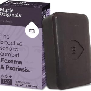 Marie Originals Eczema Face Soap Body Wash Bar – All Natural Psoriasis, Dermatitis Treatment for Dry Itchy Flaky Skin Relief – Gentle Detoxifying, Healing, Anti-Itch, Cleansing Skincare (Pack of 1)