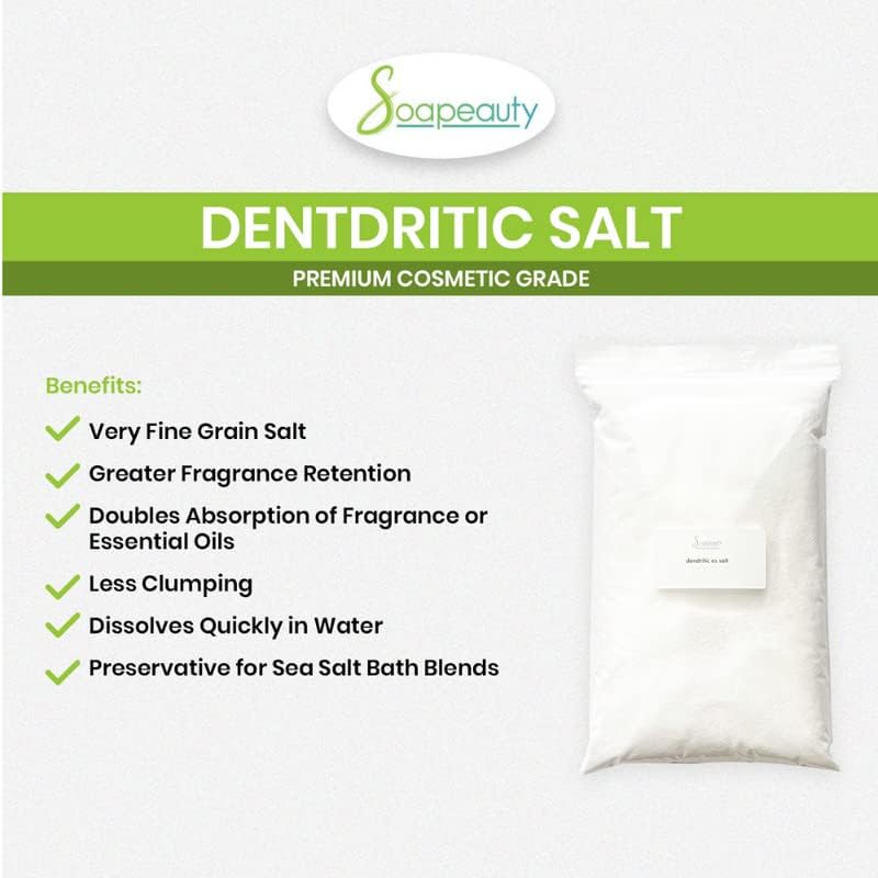 Soapeauty DENDRITIC Salt 1 lb| Bath Scrub Salts, Salt Scrub, Exfoliants, Milk Bath, and More | Premium Fine Salt Grain for Body Relaxation 1 lb - Image 5