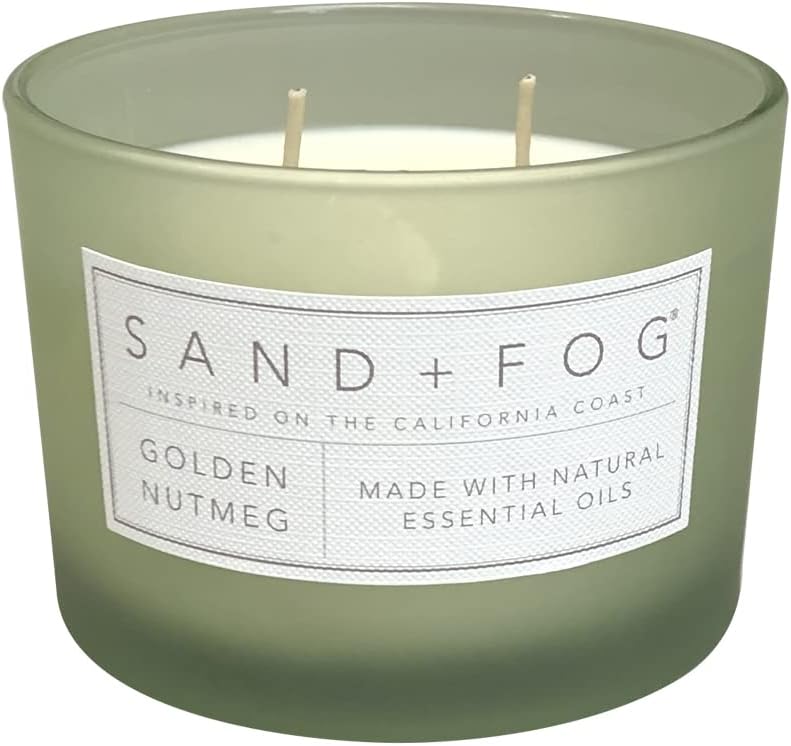 Sand + Fog Scented Candle - Golden Nutmeg – Additional Scents and Sizes – 100% Cotton Lead-Free Wick - Luxury Air Freshening Jar Candles - Perfect Home Decor – 12oz - Image 2