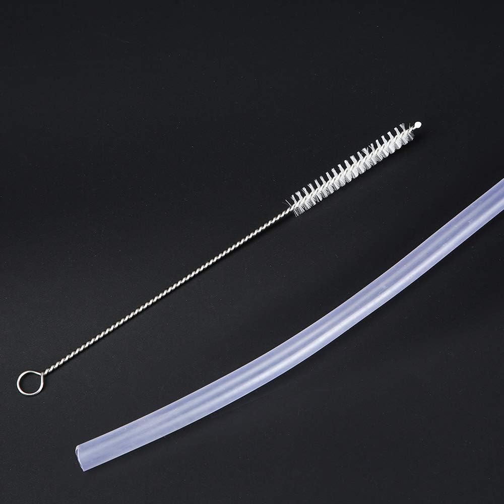 Aquarium Filter Brush Set Flexible Double Ended Bristles Hose Cleaner with Stainless Steel Long Tube Cleaning Brush and 10 Pcs Different Sizes Bristles Brushes for Fish Tank for Home Kitchen - Image 6