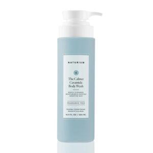 Naturium The Calmer Ceramide Body Wash, Frangrance-Free, Cleansing & Moisturizing for Dry, Sensitive Skin, Dermatologist-Tested, Paraben & Cruelty-Free, 16.9 oz
