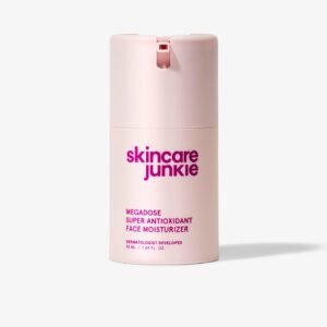 Megadose Super Antioxidant Face Moisturizer for oily, acne-prone, normal, sensitive, and combination skin, Dermatologist developed, 1.7 OZ