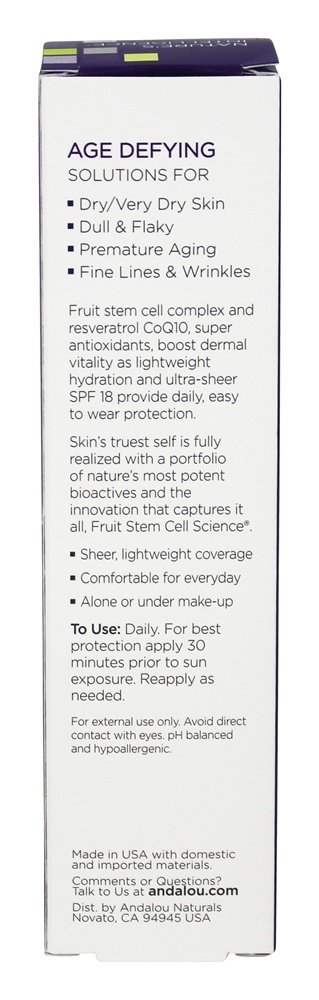 Andalou Naturals Daily Defense Age-Defying Facial Lotion SPF 18, 2.7 fl oz, New Condition - Image 3