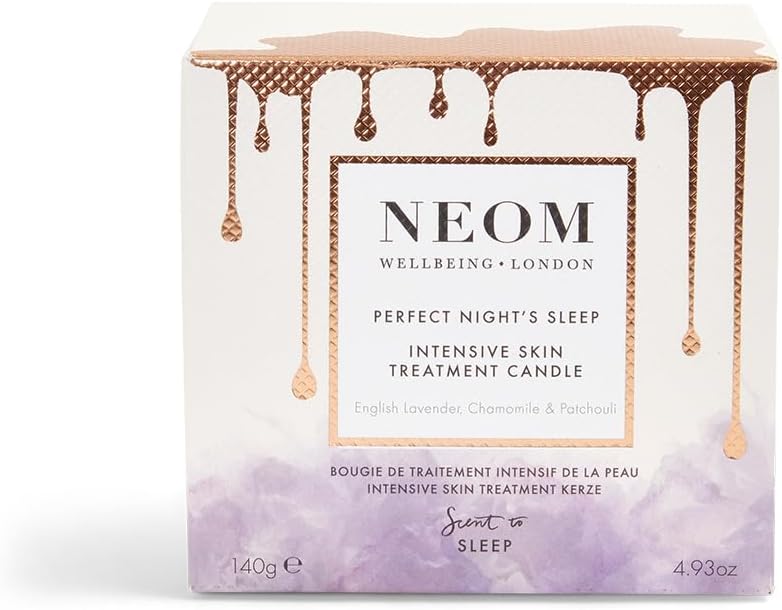 NEOM - Intensive Skin Treatment Candle | 4.93 Fl Oz (140gr) | Lavender, Chamomile & Patchouli | Massage Oil Candle for Sleep | 100% Natural Fragrances | Nourish & Soften | Signature Sleepy Scent - Image 2