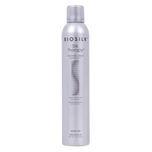 BioSilk Silk Therapy Finishing Spray Natural Hold, Natural-Hold Hairspray For Long-Lasting Styles, Sulfate, Paraben, & Cruelty-Free, 10 Oz