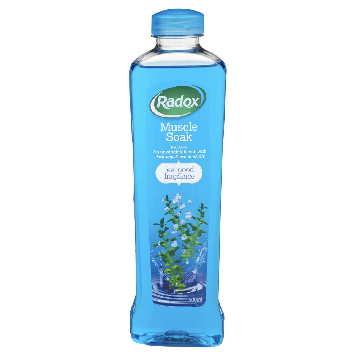 Radox Feel Good Fragrance Muscle Bath Soak 500ml Relaxing Blue Bath Product - Image 2