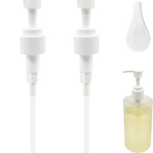 2PCS Pump Head Designed for OUAI 10 FL OZ Bottles, Compatible with OUAI Shampoo & Conditioner Bottles, OUAI Body Wash Bottle