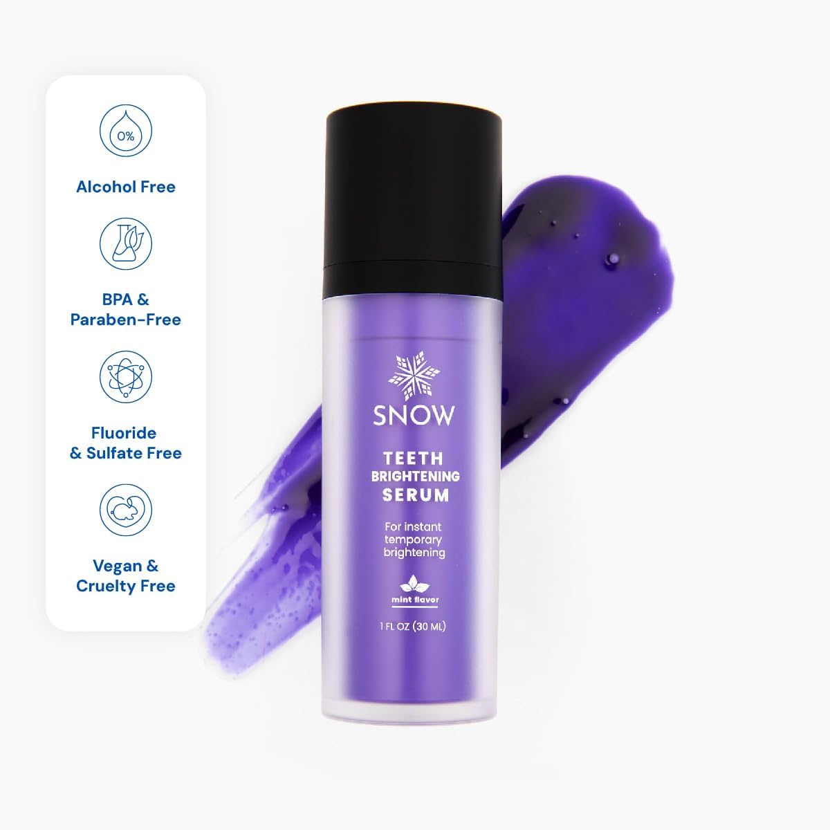 SNOW Teeth Brightening Purple Serum | Gentle & Enamel Safe Instant Brightening for Brighter Smile | Dental Care, Hygiene, & Tooth Care Bright Smile for Events Daily Confidence 2 Month Supply - Image 2
