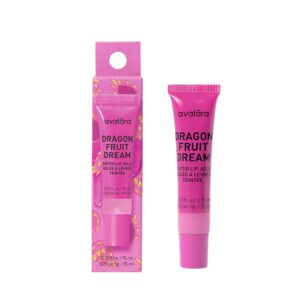 Avatara Dragonfruit Dream Tinted Lip Jelly - Hydrating Lip Gloss Treatment with Vitamin-Rich Botanicals, Cool Berry Tint, Vegan & Cruelty-Free, Soothes & Softens Dry Lips, 15mL/0.15 Fl Oz