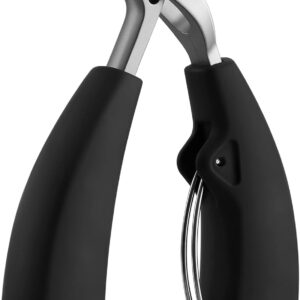 FVION Innovative Angled Head Toenail Clippers, Professional Ingrown Toe Nail Clippers for Thick Nails Seniors, Slanted Nail Clippers with Catcher, Pedicure Toenail Cutters Toenail Scissors