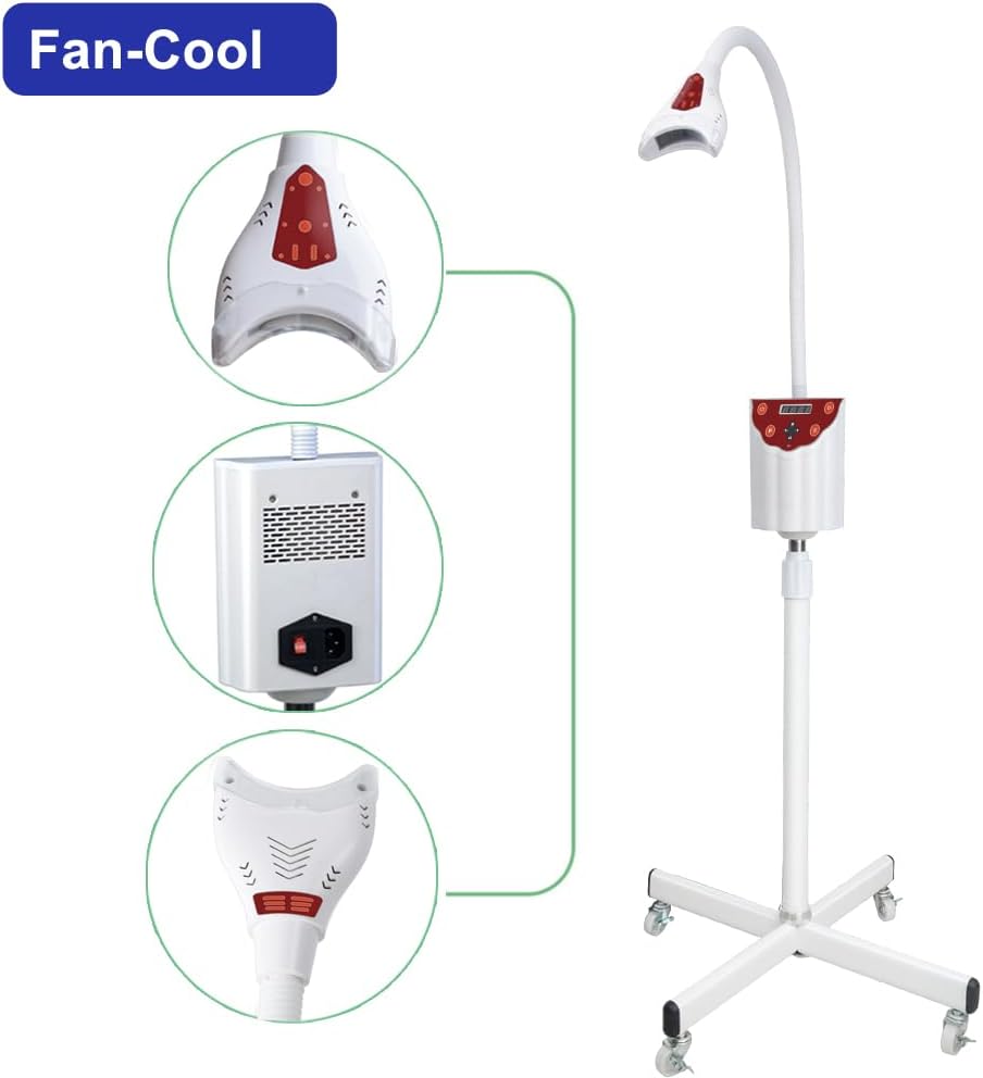 Professional Mobile Teeth Whitening LED Lamp Machine with Remote Control and 6 Lights - Image 5