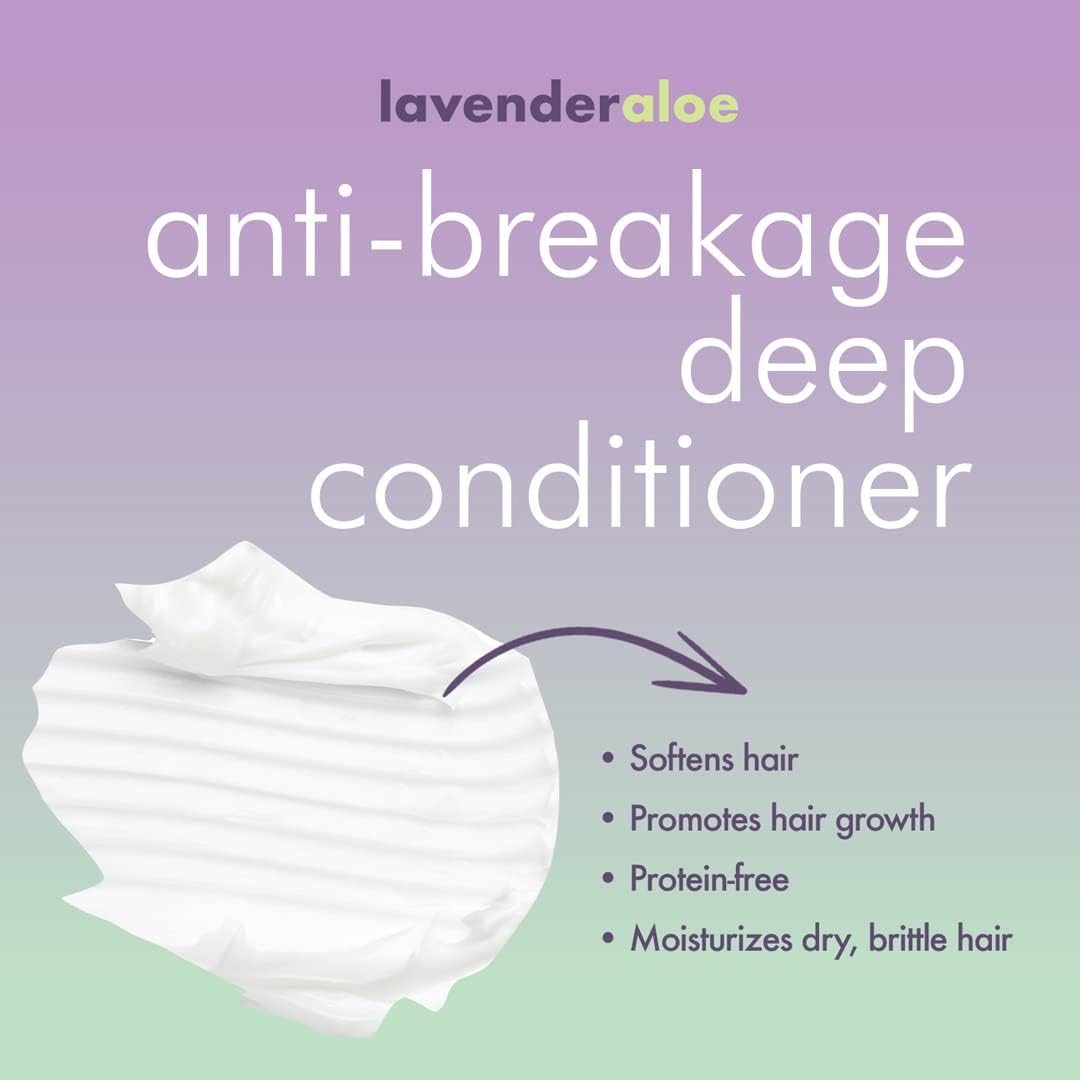 EDEN BodyWorks Lavender Aloe Anti-Breakage Deep Conditioner (16 oz) - Hair Treatment to Strengthen & Enhance Hair Elasticity - Image 2