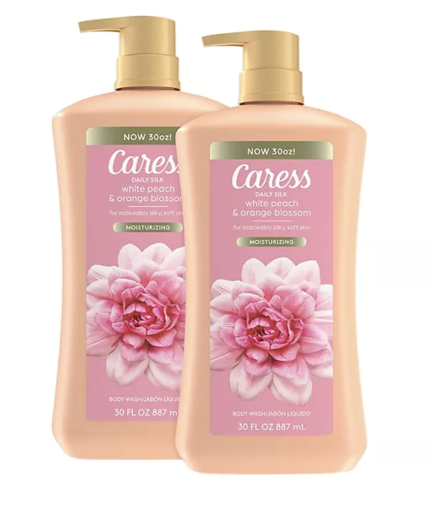 Caress Daily Silk Hydrating Body Wash, White Peach & Orange Blossom (30 fl. oz, 2 pk), Pink