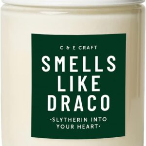 CE Craft - Smells Like Draco Scented Candle, Apple + Mahogany Scented, Draco Gift for Her, Celebrity Prayer Candle, Girlfriend Gift, Gift for Her