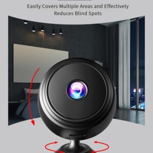 Mini Hidden Camera, 1080P Night Vision Spy Camera,Wide-Angle Home Security Camera with Motion Detection