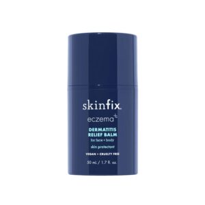 Skinfix Eczema+ Dermatitis Relief Balm For Face + Body (1.7 oz) - Proven Effective as 1% Hydrocortisone - Relieves Eczema + Itch, Calms Redness - Steroid Free, Non-Comedogenic - Vegan, Cruelty Free