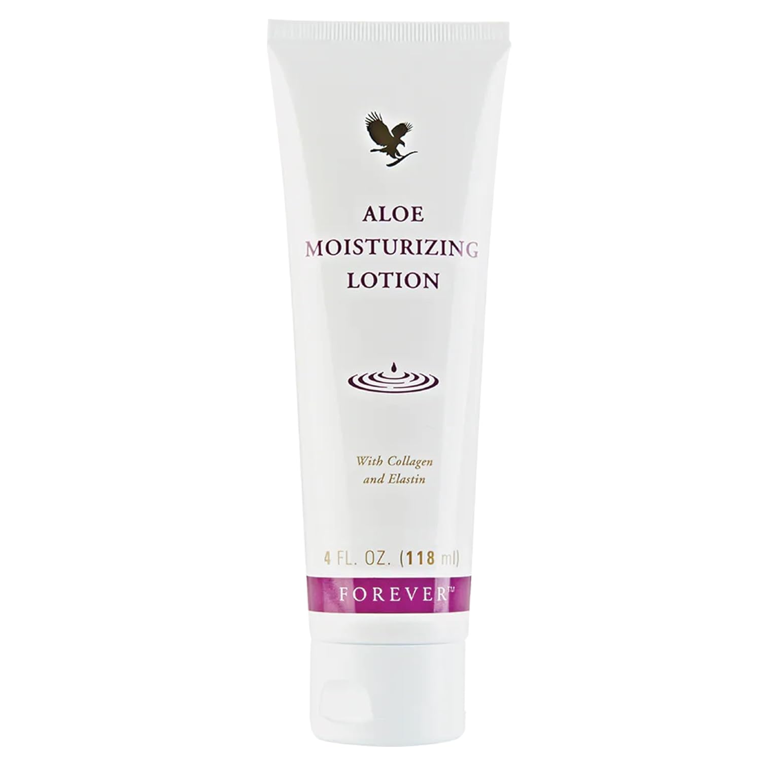 Forever Living - Aloe Moisturizing Lotion, Deep Hydration with Aloe Vera, Collagen, and Elastin, for Hands and Body, 4 fl oz