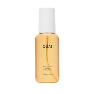 OUAI Travel Size Wave Spray - Texture Spray for Hair with Coconut Oil and Rice Protein - Adds Texture, Volume & Shine for Beach Waves - Paraben Free, Safe for Color & Keratin-Treated Hair (3 fl oz)