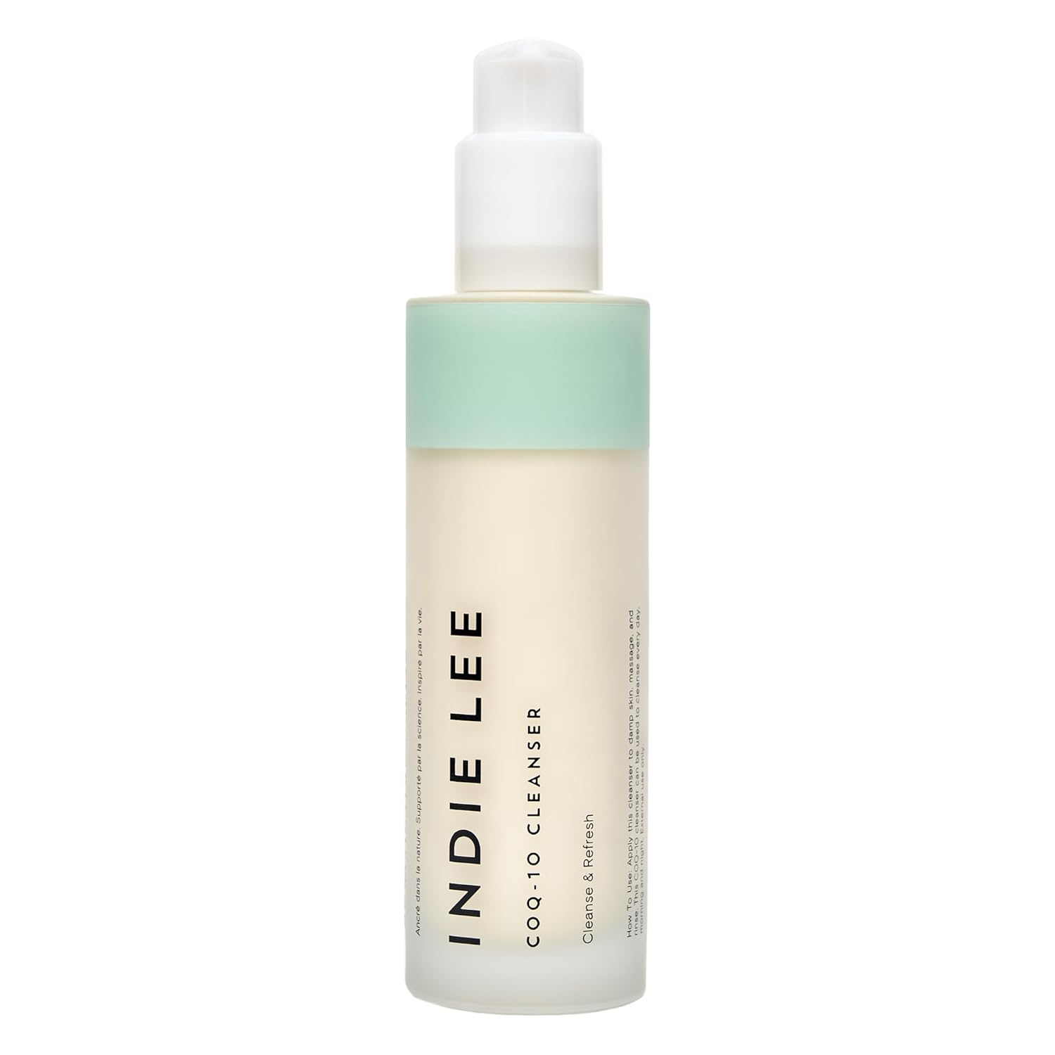 Indie Lee Coq 10 Cleanser - Cream-to-Milk Facial Cleanser Enriched with Hydrating Grape Seed & Jojoba Oil and Soothing Aloe Vera for a Nourished, Healthy Glow (125 Fl Oz)
