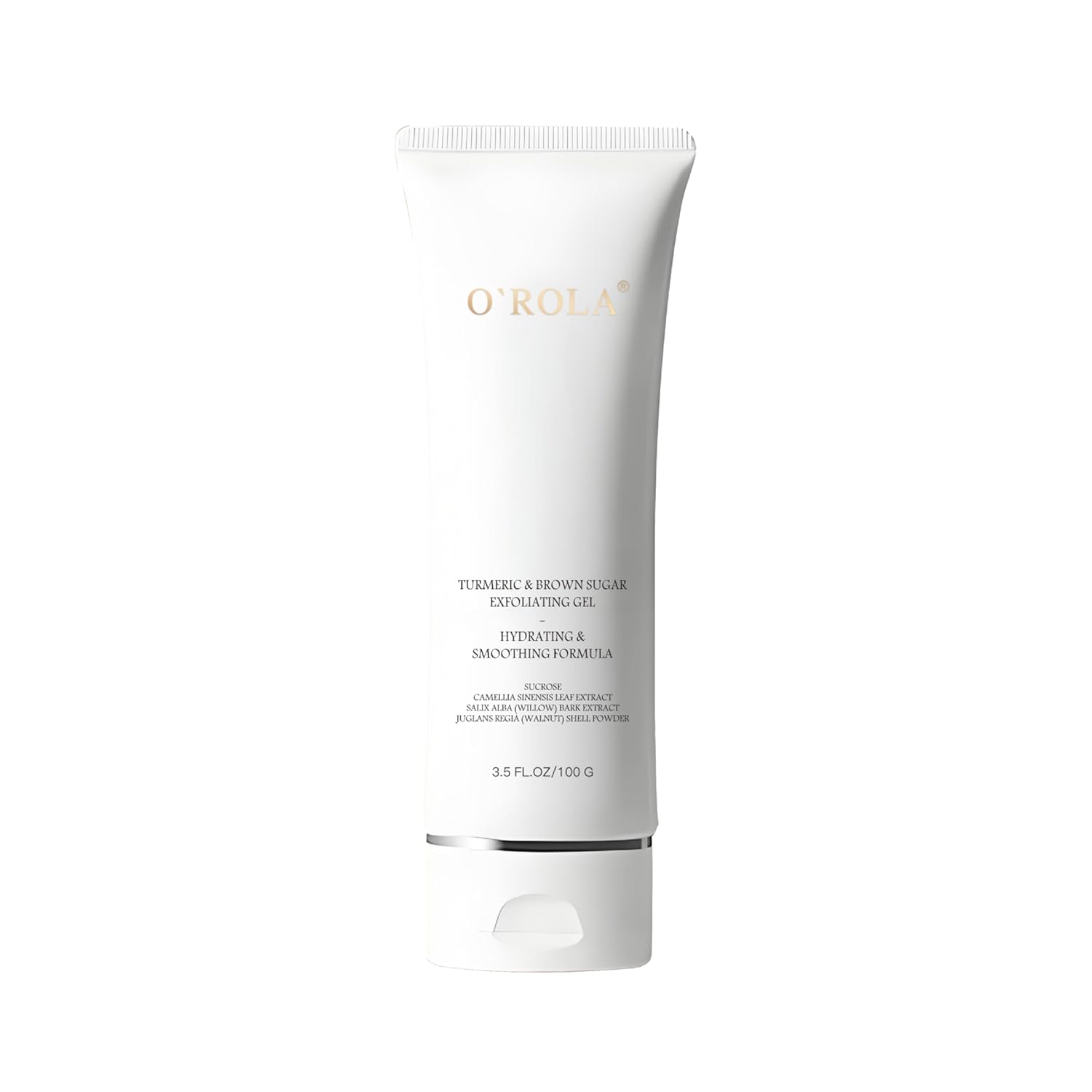 Turmeric & Brown Sugar Exfoliating Gel – Hydrating & Smoothing Face Scrub with Camellia Leaf, Walnut Shell & Willow Bark | Gentle Exfoliator for Dull Skin, 3.5 Fl Oz (100g)