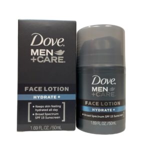 Dove Men+Care Hydrate + SPF 15 Sunscreen Face Lotion - 1.69 Oz (Pack of 3)