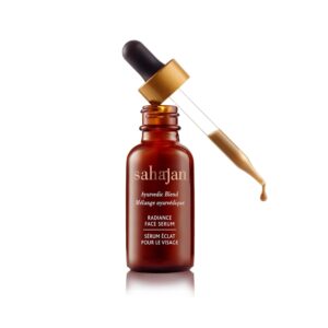 Ayurveda Science of Intuition Radiance Face Serum - Ayurvedic Face Moisturizer Dry & Sensitive Skin - 30ml/1 oz - 5,000 year old Ancient Indian Science - Visibly Brighter Skin - 100% Natural