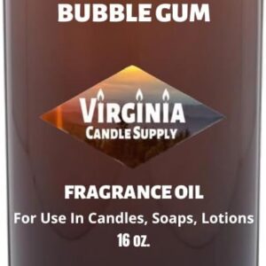 Bubble Gum Fragrance Oil (Our Version of The Brand Name) (16 oz Bottle) for Candle Making, Soap Making, Tart Making, Room Sprays, Lotions, Car Fresheners, Slime, Bath Bombs