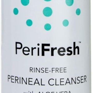 DermaRite's PeriFresh Rinse-Free Perineal Cleanser - Aloe Vera Enriched, pH-Balanced, Odor Neutralizing - 7.5 oz, 1 Count