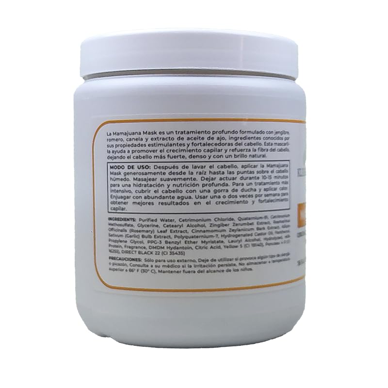 Mamajuana 36 OZ Deep Hair Mask for Dry Damaged Hair Growth with Ginger, Rosemary, Cinnamon, Garlic Oil - Image 3