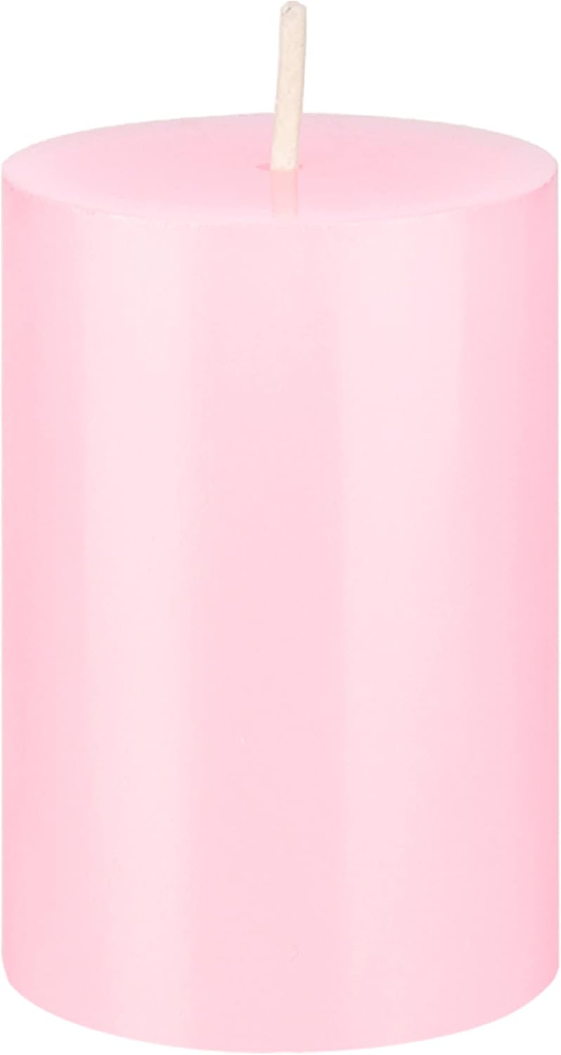 Mega Candles 1 pc Unscented Solid Pink Pillar Candles, Hand Poured Premium Wax Candle 2 Inch x 3 Inch, Home Décor, Spas, Weddings, Celebrations, Party, Centerpieces, Holidays, Vigils, Prayers