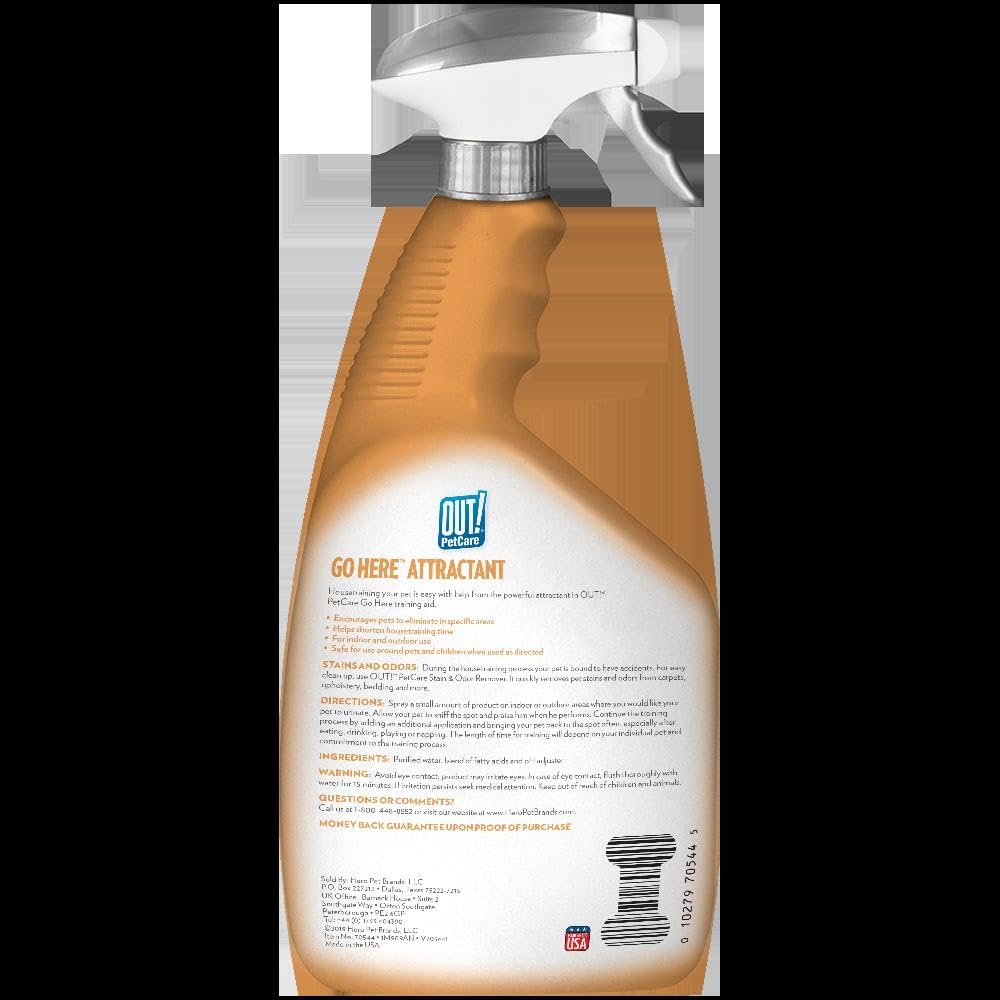PetCare Go Here Attractant Dog and Puppy Potty Training Spray, Safe & Effective Puppy Pee Spray, Dog Housebreaking Supplies, Indoor and Outdoor House Training Tool for Pee and Poop, 32 oz - Image 4