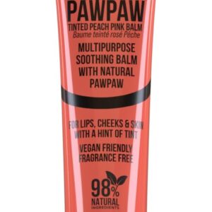 Dr. PawPaw Multipurpose Soothing Tinted Balm - Lip Balm for Lips, Cheeks, Eyes – Tinted Lip Balm - Lip Moisturizer with Pawpaw - Peach Pink - 0.84 oz