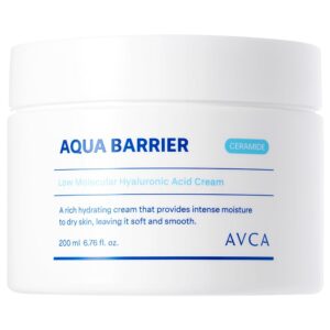 AVCA Aqua Barrier Low Molecular Hyaluronic Acid Ultra Hydrating Facial Cream 6.76 oz
