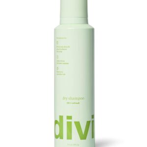 Divi Dry Shampoo Spray for Women - Formulated to Absorb Oil, Balance the Scalp and Extend Time Between Washes - Free of Benzene, Butane, Propane and Talc, 5.3oz (1 Pack)