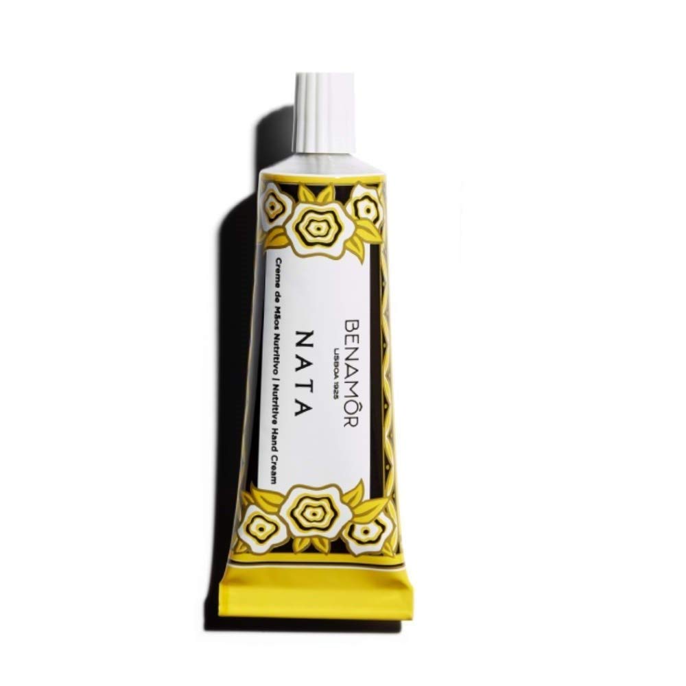 Benamôr Nata Nutritive Hand Cream | Egg Yolk Nutrient Hand Cream | Shea Butter Hand Cream with Coconut Oil | Almond Oil Hand Cream for Dry Hands | Paraben Free Lotion (1.0 FlOz)