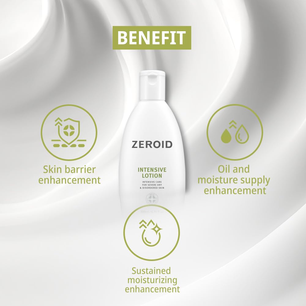 ZEROID | Intensive Lotion | Korean Body Care Moisturizer | Hand and Body Cream for Women and Men | Body Lotion for Dry and Sensitive Skin | Moisturizer for Extremely Dry Skin | 6.76 fl oz (200ml) - Image 4