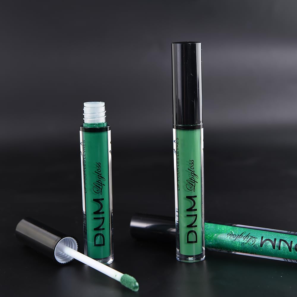 evpct 3Pcs Dark Pale Teal Forest Emerald Green Matte Glitter Shimmer Shiny Liquid Lipstick Lip Stain Sets for Women Matte+Lipstick Long Lasting Waterproof 24 hr Magic Lipstick 24 Hours original - Image 7