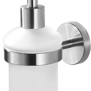 Soap Dispenser Wall Mounted Glass Soap Dispenser Wall Bathroom Brushed Nickel