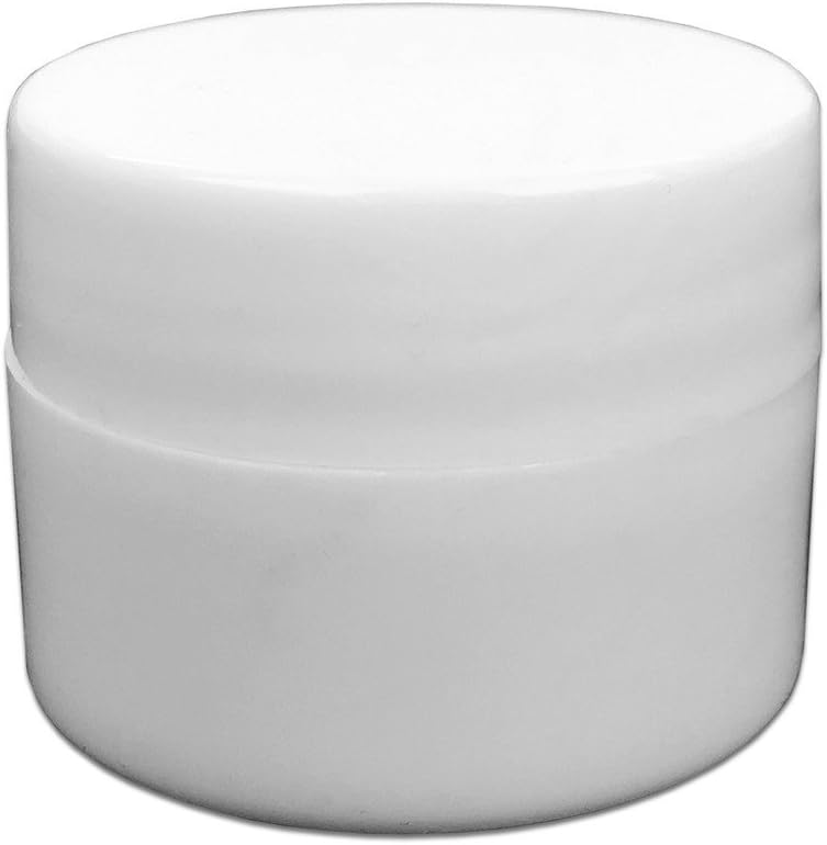 Beauticom 12 Pieces 7G/7ML (0.25oz) WHITE Sturdy Thick Double Wall Plastic Container Jar with Foam Lined Lid for Pills, Medication, Ointments and Other Beauty and Health Aids - BPA Free - Image 4