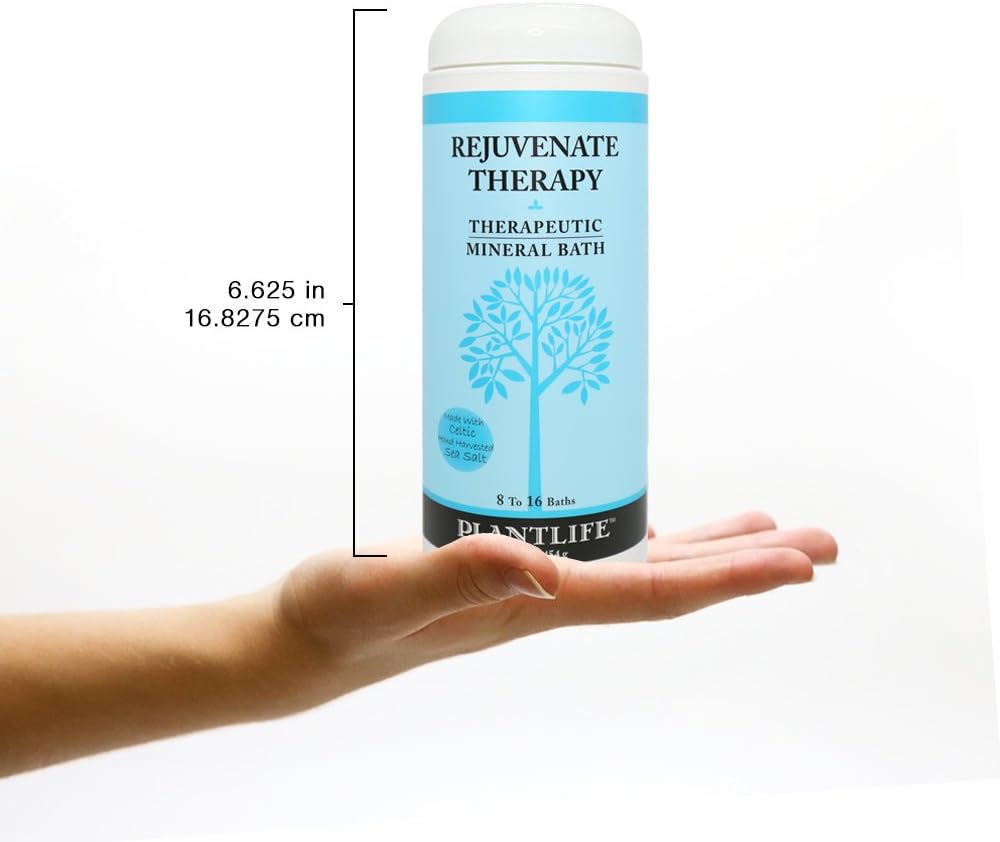 Plantlife Rejuvenate Therapy Bath Salts 16 oz Natural Aromatherapy for Balanced Calm - Image 5