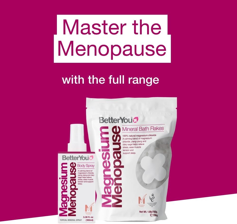 BetterYou Magnesium Menopause Bath Flakes 1.6 lb Sore Muscle Relief with Ylang Ylang - Image 7