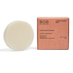 B.O.B BARS OVER BOTTLES Bar Conditioner for Hair | Intense Moisture | Eco-Friendly, Vegan, Waterless, Frizz Control Solid Bar