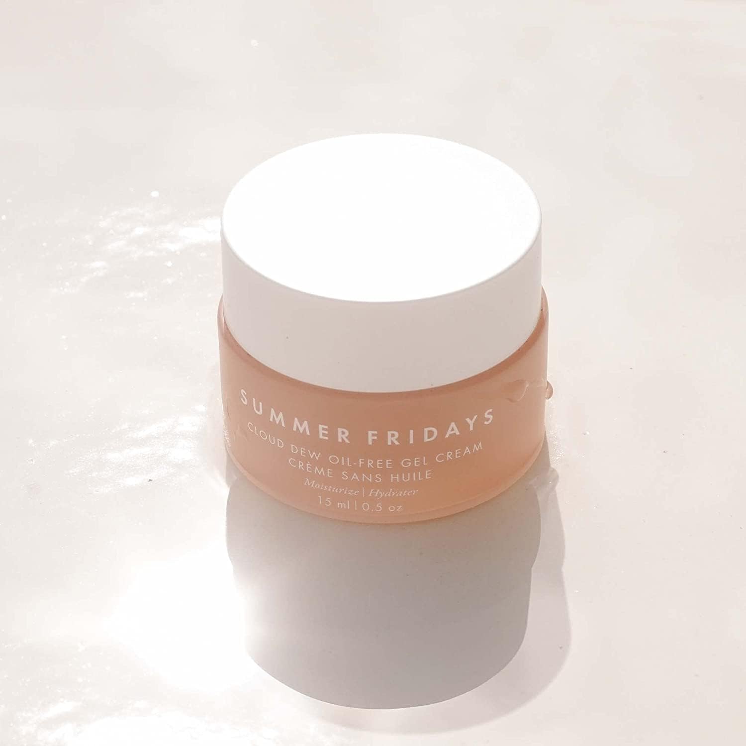 Summer Fridays Cloud Dew Gel Cream Moisturizer 0.5 Fl Oz Mini Hyaluronic Acid Ceramides for Plumping - Image 2