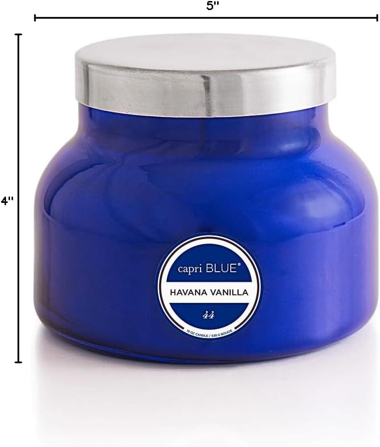 Capri Blue Havana Vanilla Scented Soy Wax Jar Candle 19 oz - Image 4