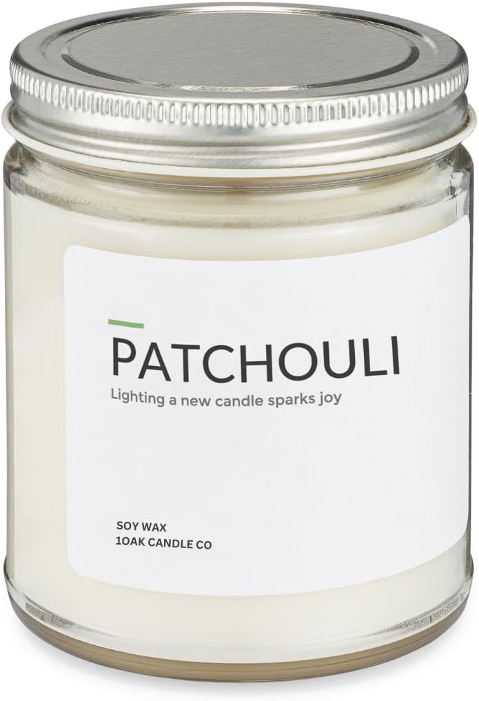 1OAK Soy Wax Scented Candles (Patchouli) - Patchouli Candle - Soy Candles for Home Scented - Long Burning Candle Premium - Hand-Poured (7oz.) - Image 5