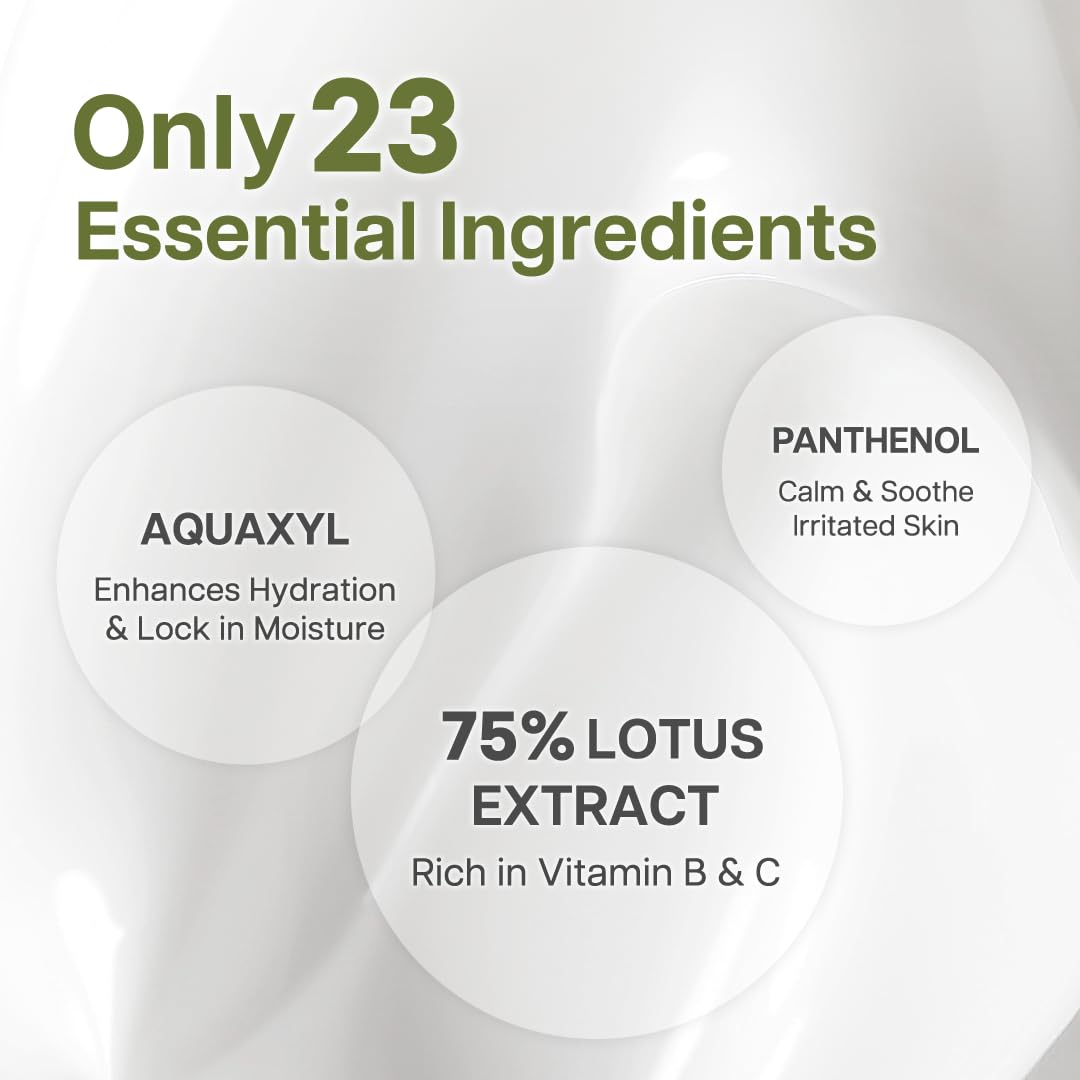 ROVECTIN Calming Lotus Water Cream - Lightweight Moisturizer Face Cream for Oily, Combination Skin | 75% Lotus Water Extract For Skin Purifying, Anti-Aging | Vegan Korean Skincare (2.1 fl.oz, 60ml) - Image 3